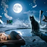 Black Cat in Dream
